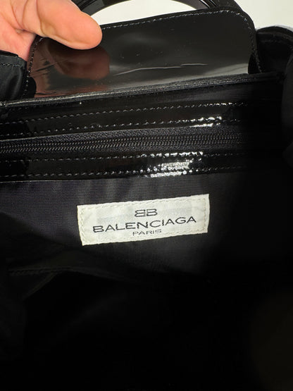 Vintage Balenciaga Linen Bag Citron Yellow Black