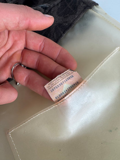 Vintage Bottega Veneta Wool Monogram Shopper Brown