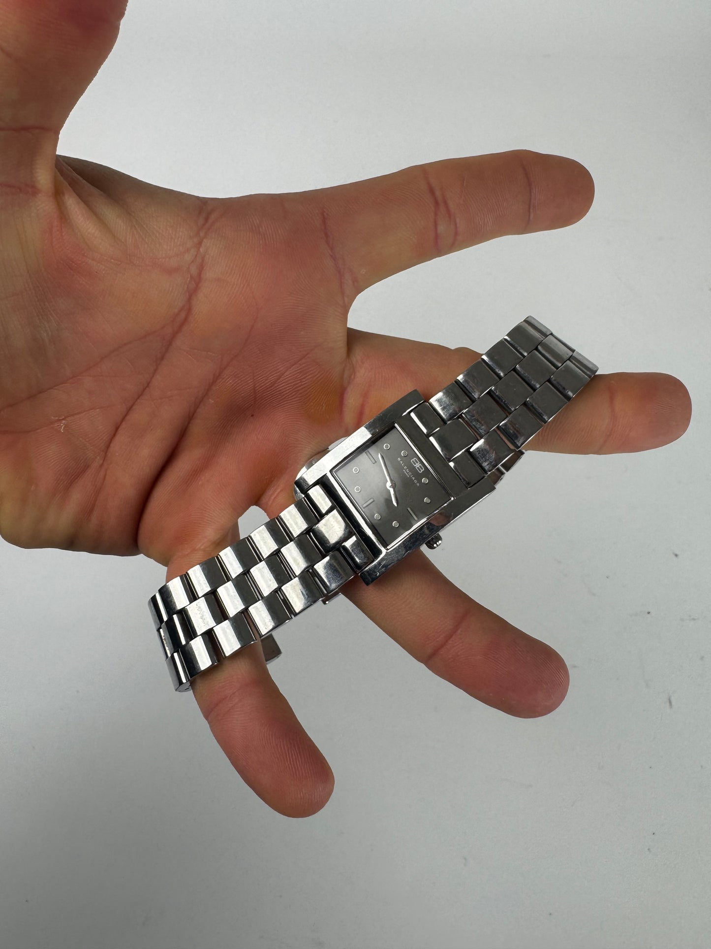 Vintage Balenciaga Steel Watch Silver