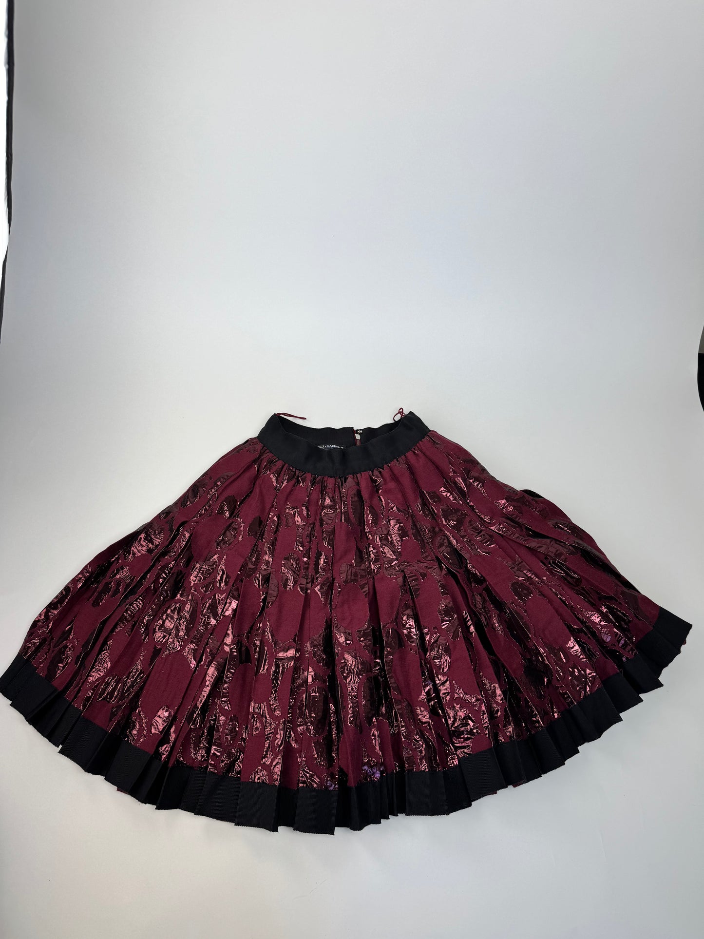 Vintage Dolce & Gabbana Special Edition Skirt purple/black 40/L