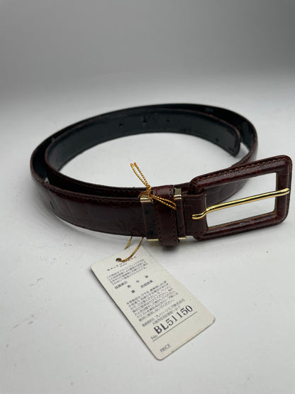 Vintage Balenciaga Leather Belt Purple Black