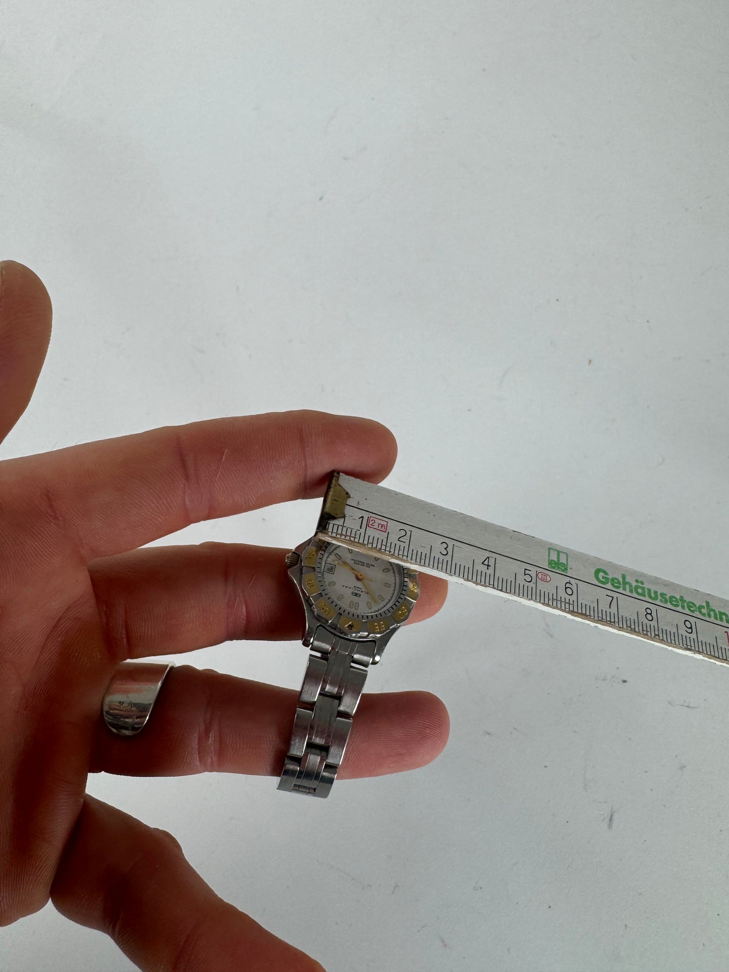 Vintage Balenciaga Steel Watch Silver Golden