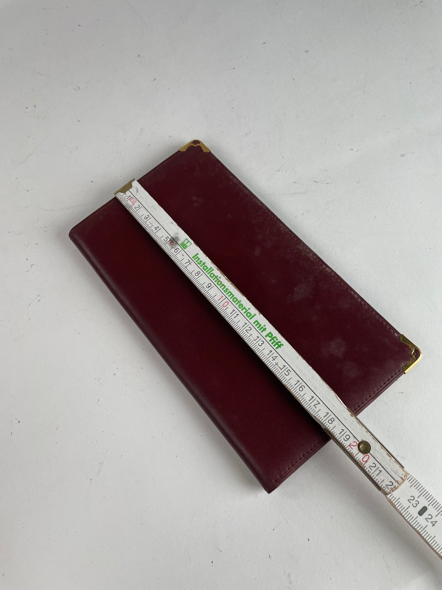Vintage Cartier Leather ID Holder Burgundy