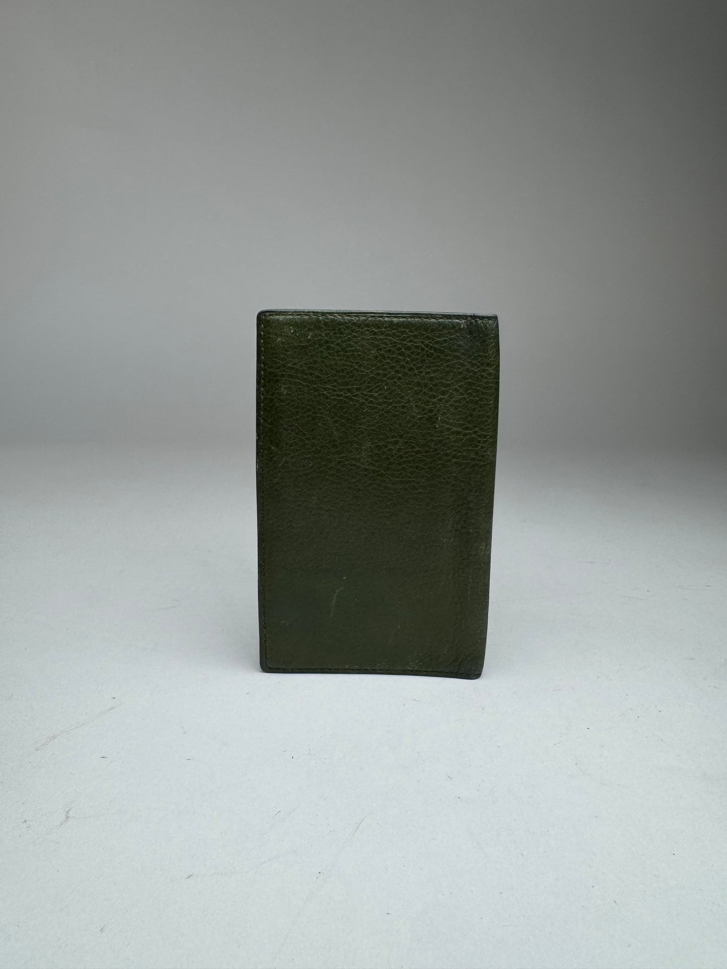Vintage Givenchy Leather Card Holder Green