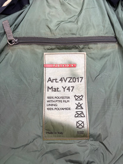 Vintage Prada Linea Rossa Drawstring Backpack Late 1990s Navy