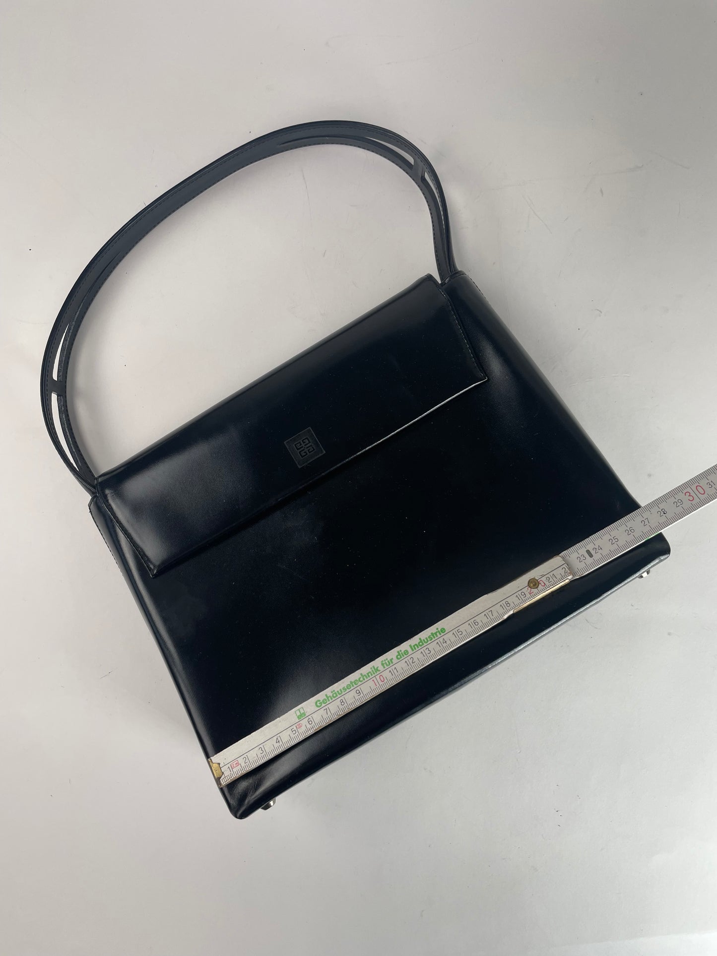 Vintage  Givenchy 4G Patent Leather Bag Black
