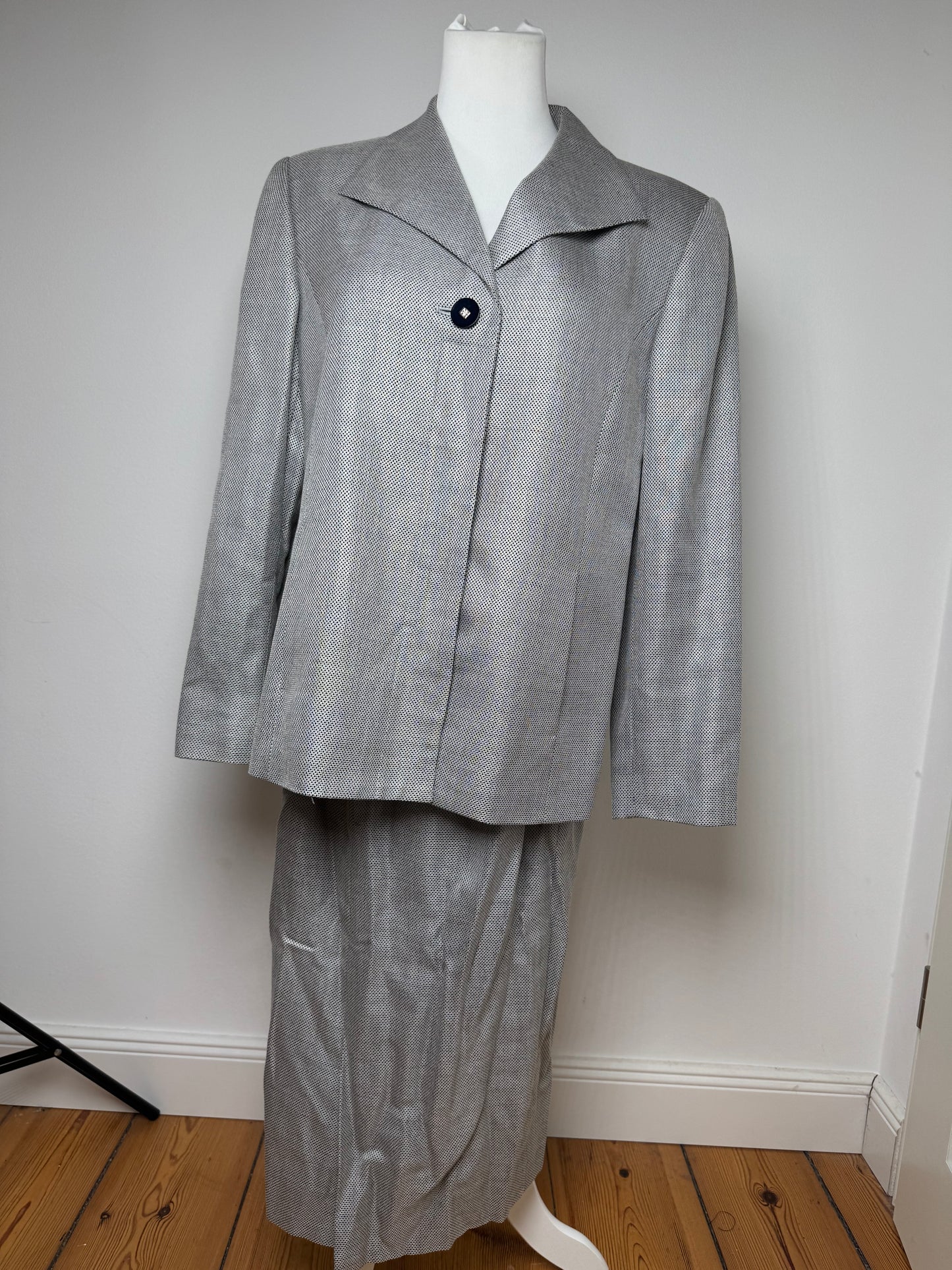 Vintage  Givenchy Wool Twin Set Grey 42/XL
