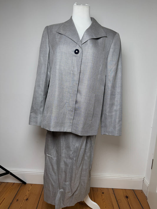 Vintage  Givenchy Wool Twin Set Grey 42/XL