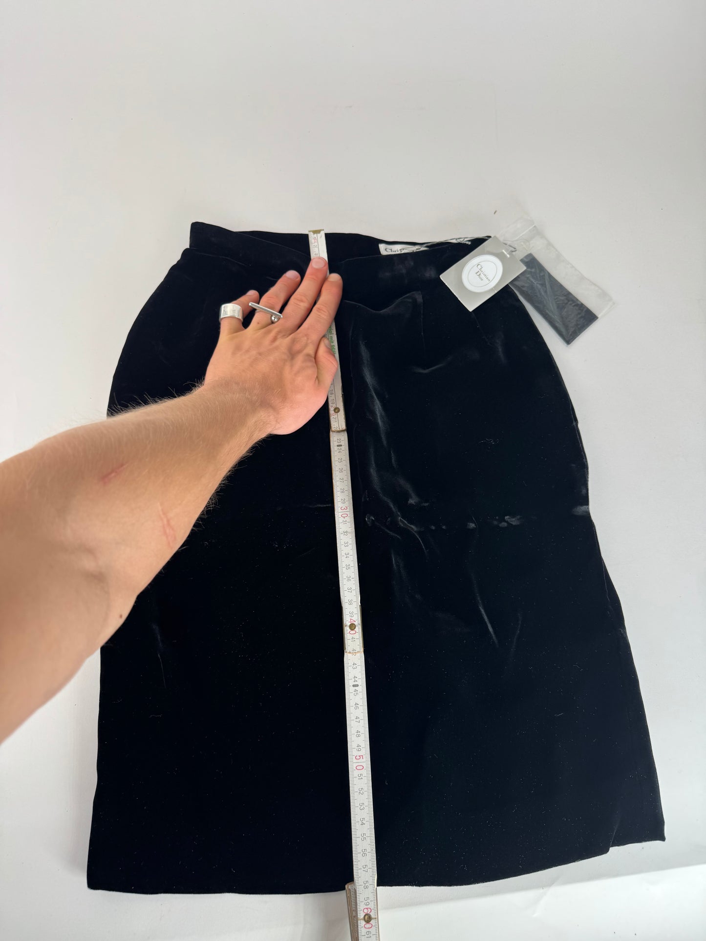 Vintage Dior velour Skirt black M