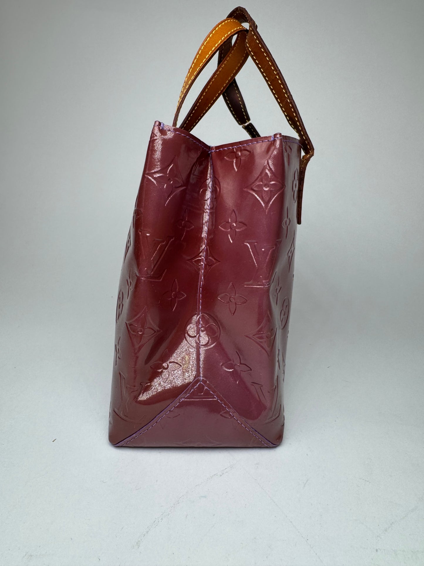 Vintage Louis Vuitton Vernis Leather Shopper Bag Purple