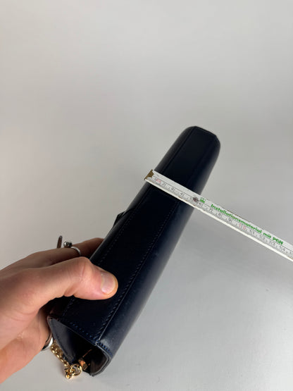 Vintage Givenchy 4G Leather Bag Navy