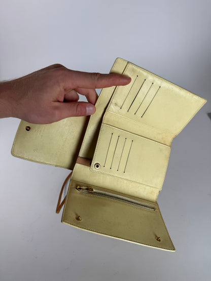 Vintage Louis Vuitton Vernis Leather Messenger Bag Yellow