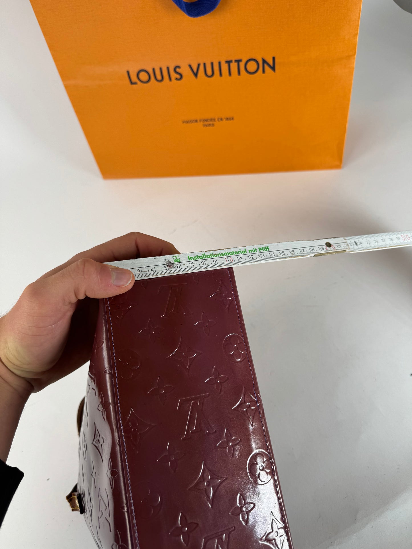 Vintage Louis Vuitton Vernis Leather Shopper Bag Purple