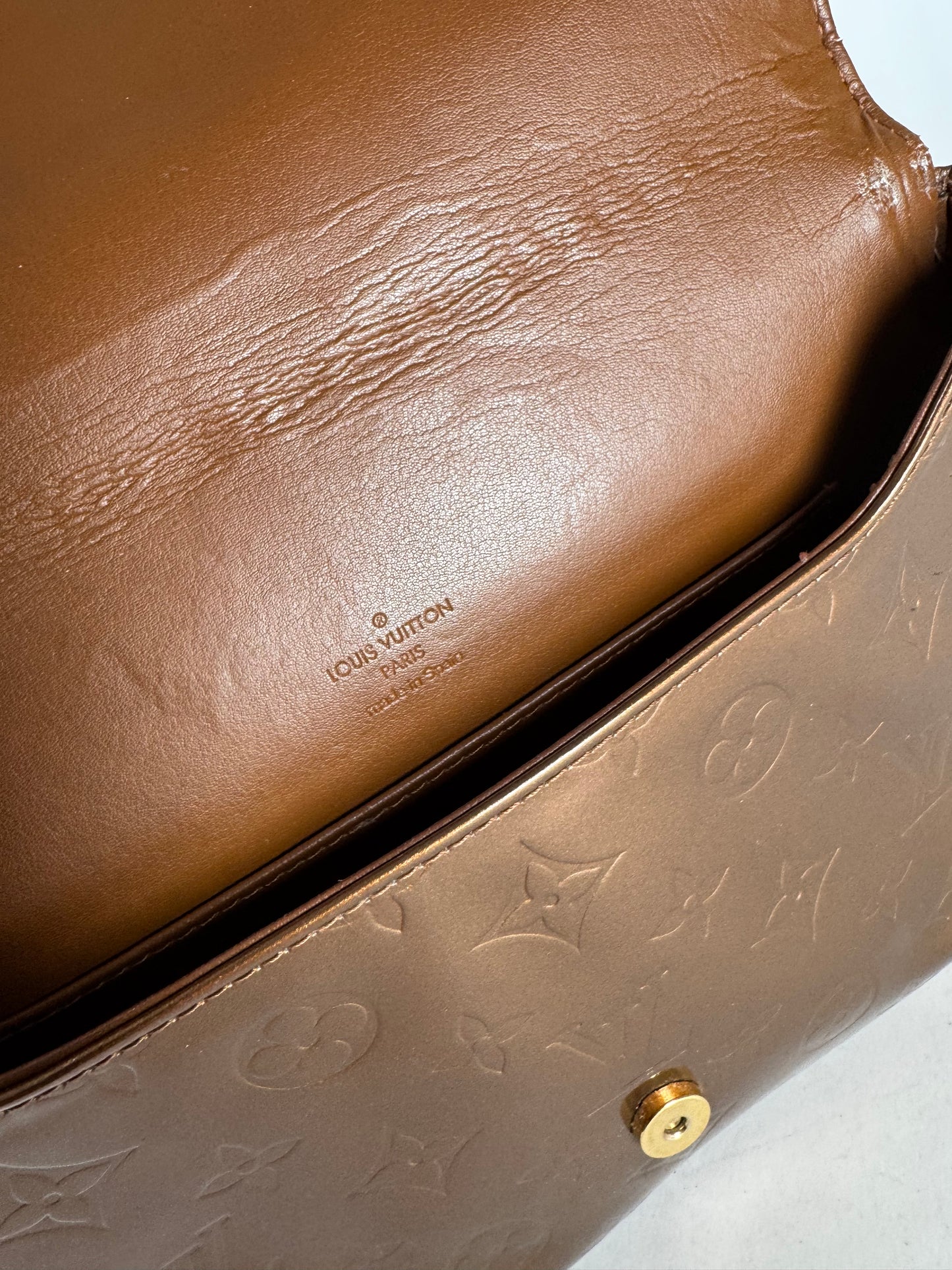 Vintage Louis Vuitton Vernis Leather Bag Brown