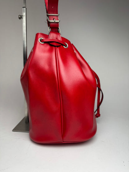 Vintage Comme Des Garçons Shoulder Bucket Bag Red