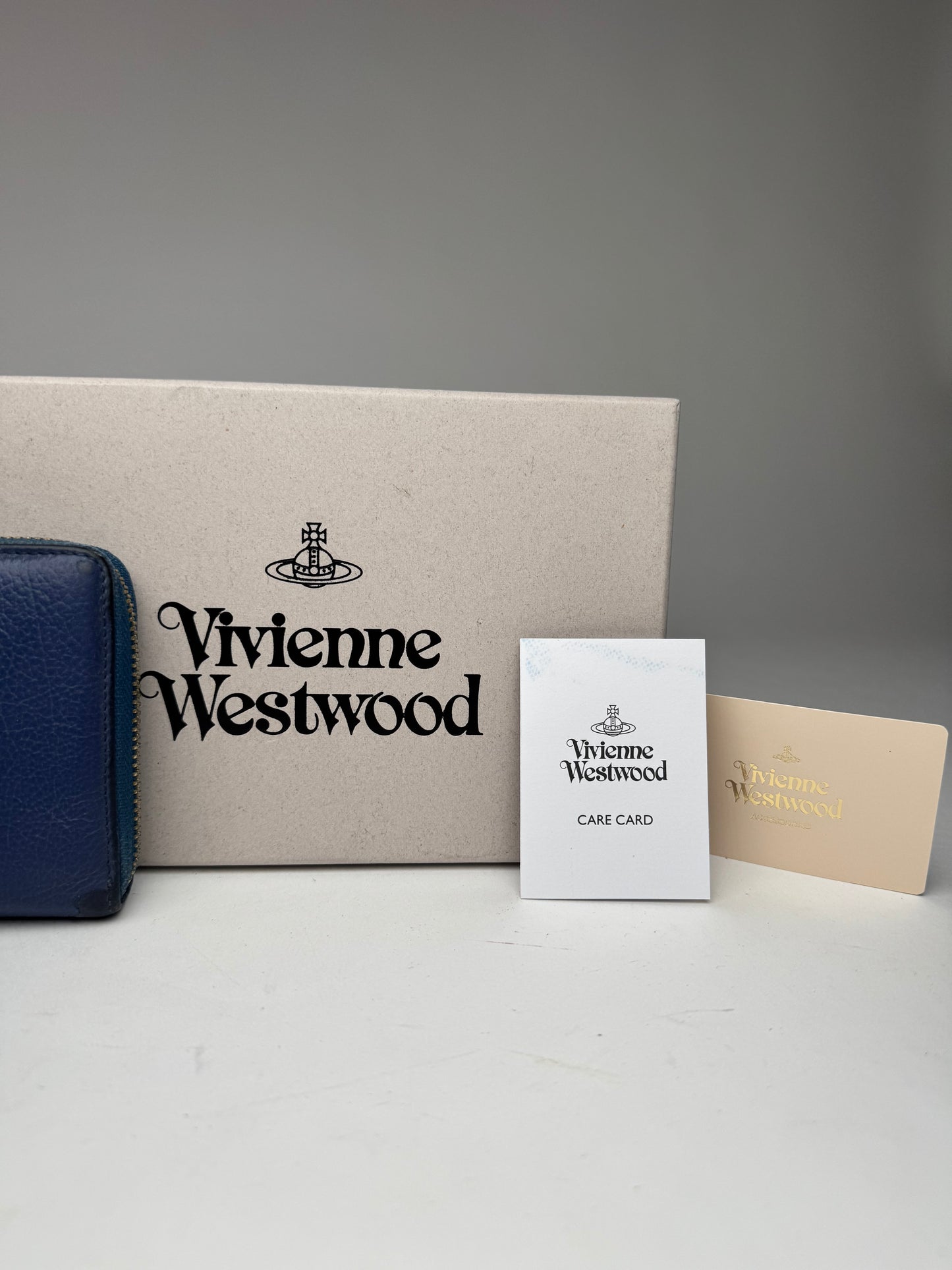 Vintage Vivienne Westwood Leather Wallet Blue