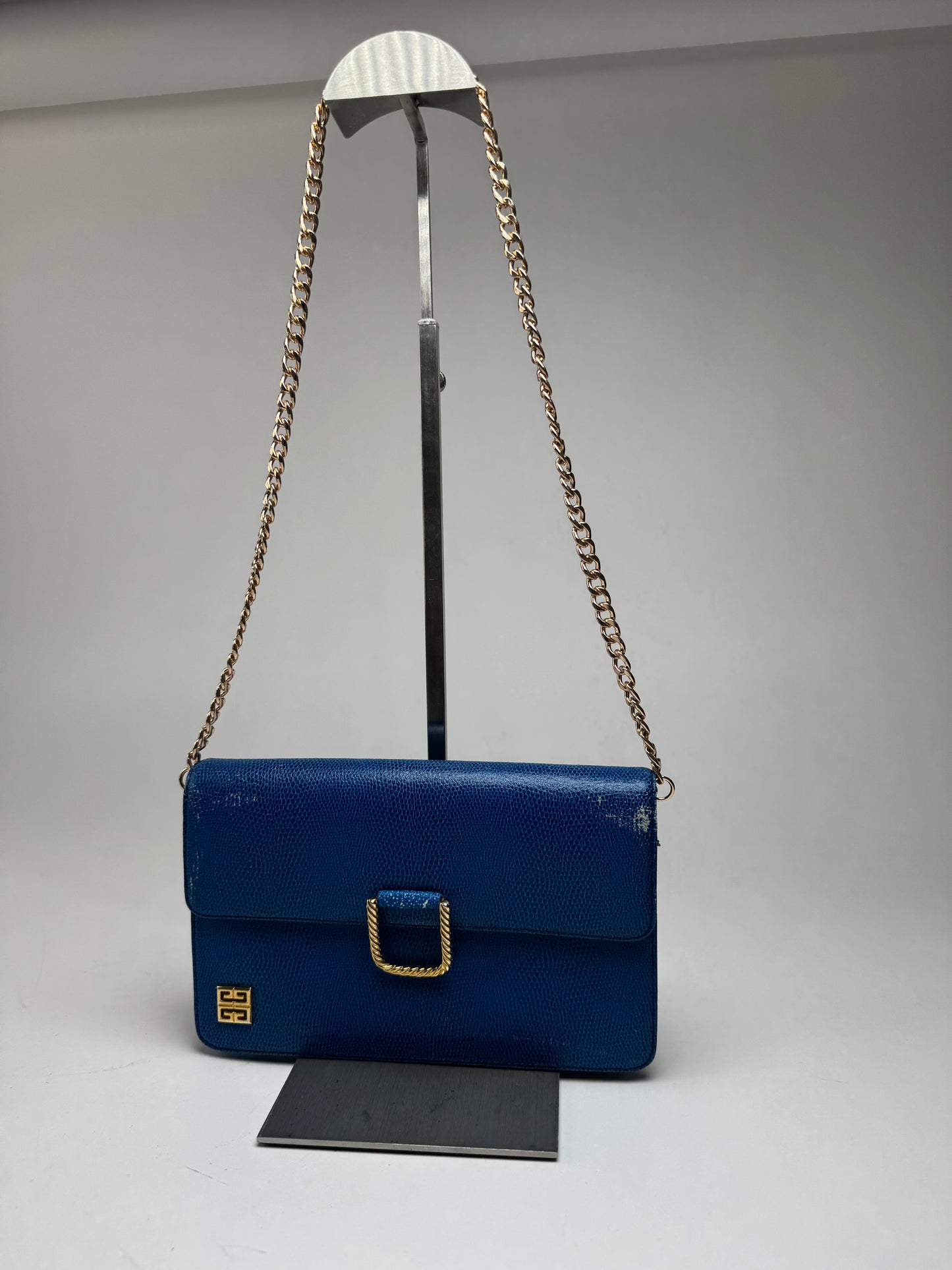 Vintage Givenchy 4G leather Bag Blue