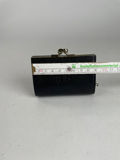 Vintage Balenciaga Leather card Holder Black