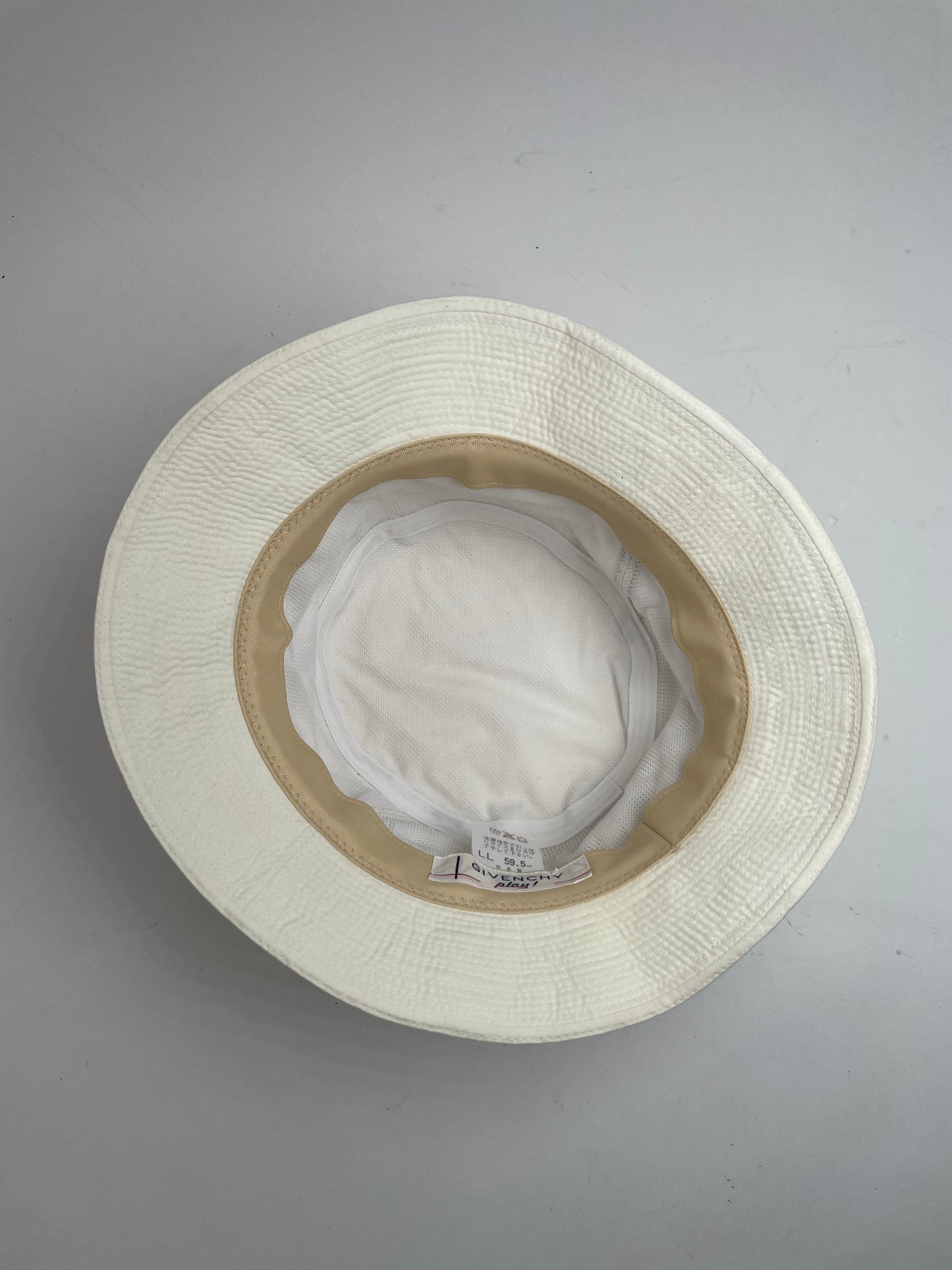 Vintage Givenchy Canvas Bucket Hat Unisex White