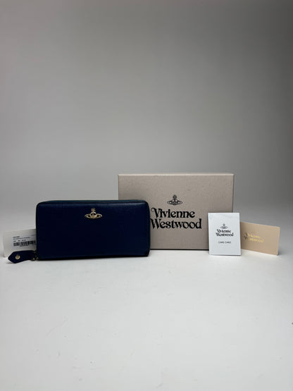 Vintage Vivienne Westwood Leather Wallet Blue
