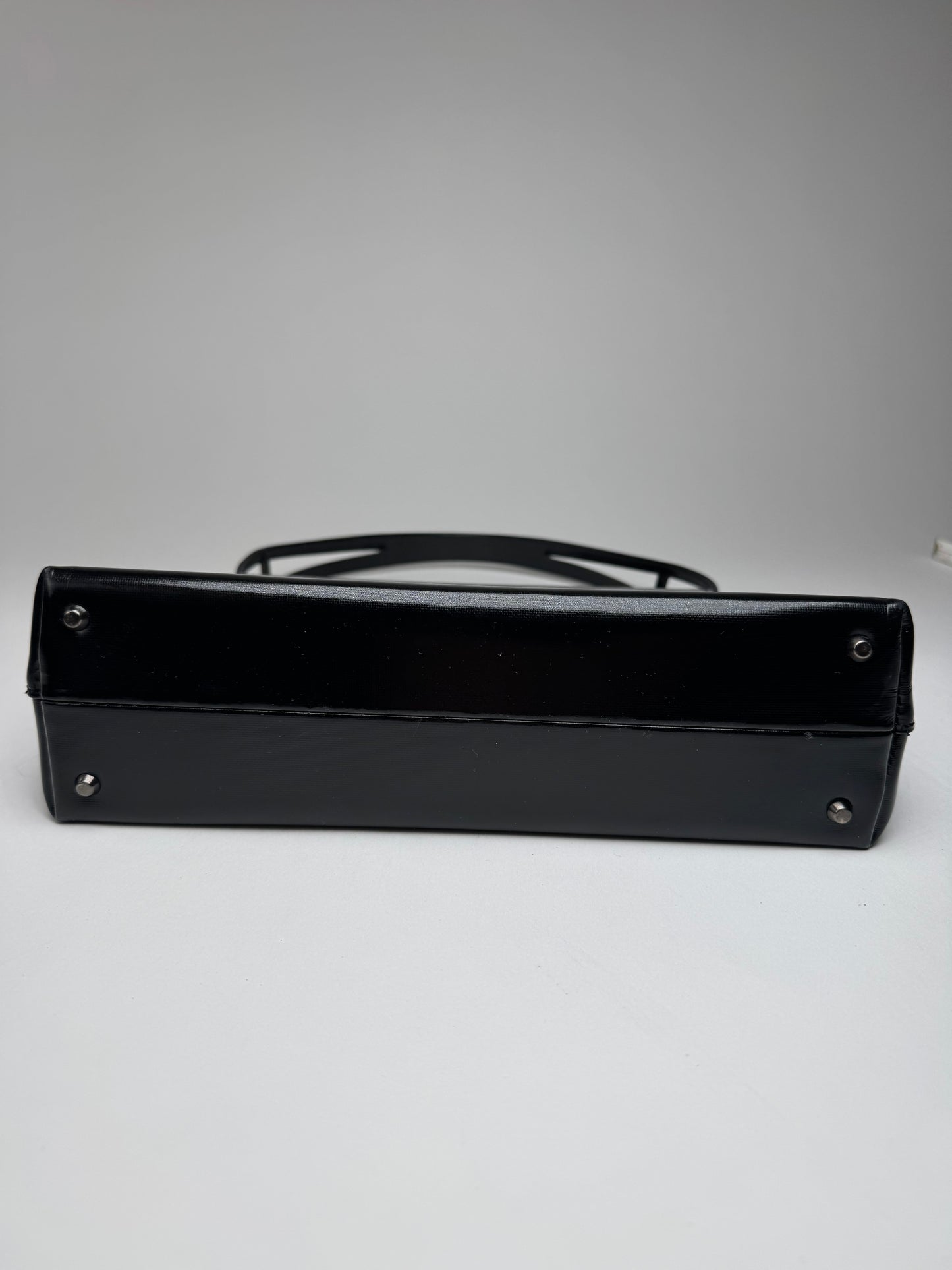 Vintage Givenchy 4G Patent Leather Bag Black