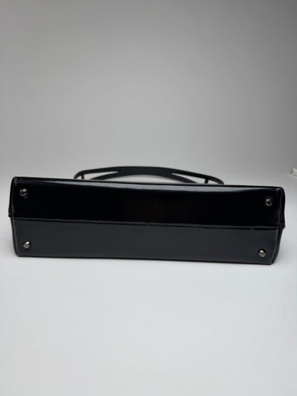 Vintage Givenchy 4G Patent Leather Bag Black