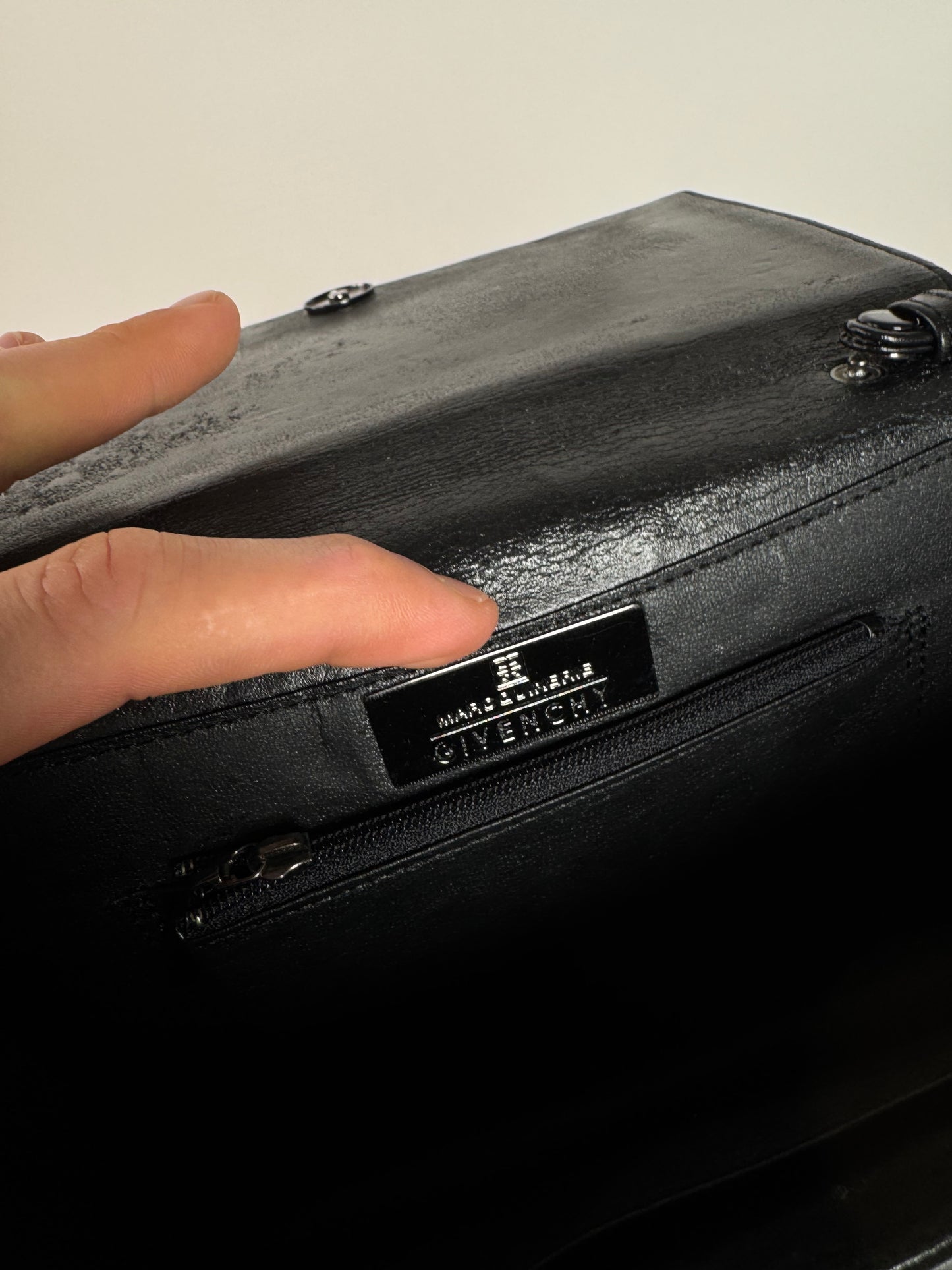 Vintage  Givenchy Whip Leather Bag Black