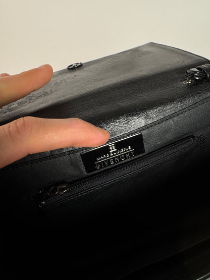 Vintage  Givenchy Whip Leather Bag Black