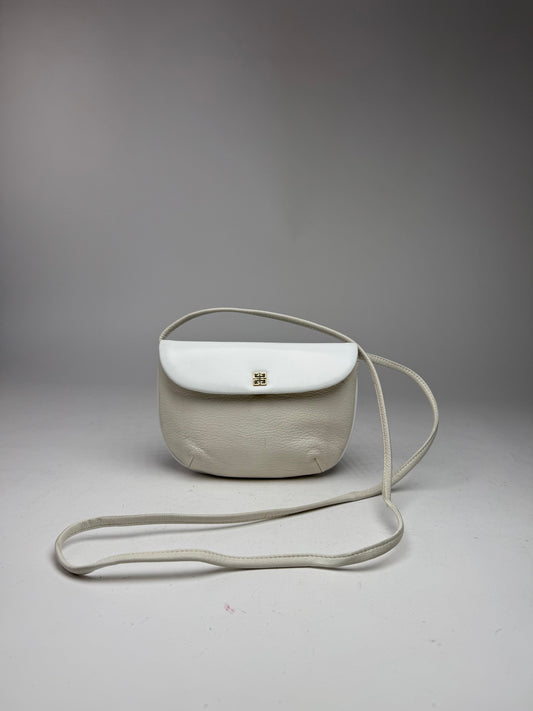 Vintage  Givenchy 4G Leather Bag White
