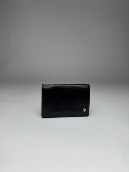 Vintage Cartier Patent Leather Card Holder Black