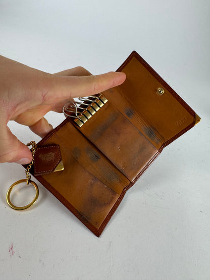 Vintage Loewe Madrid Leather Key Holder Brown
