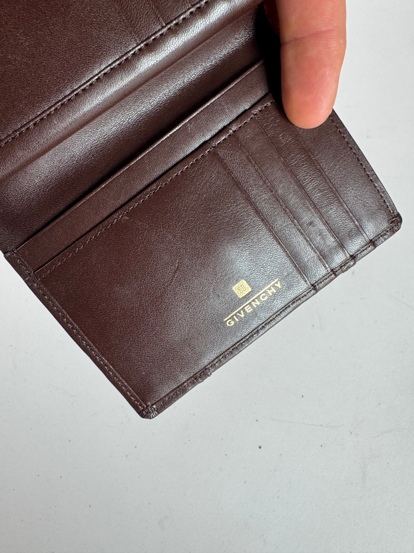 Vintage Givenchy Leather Wallet Brown