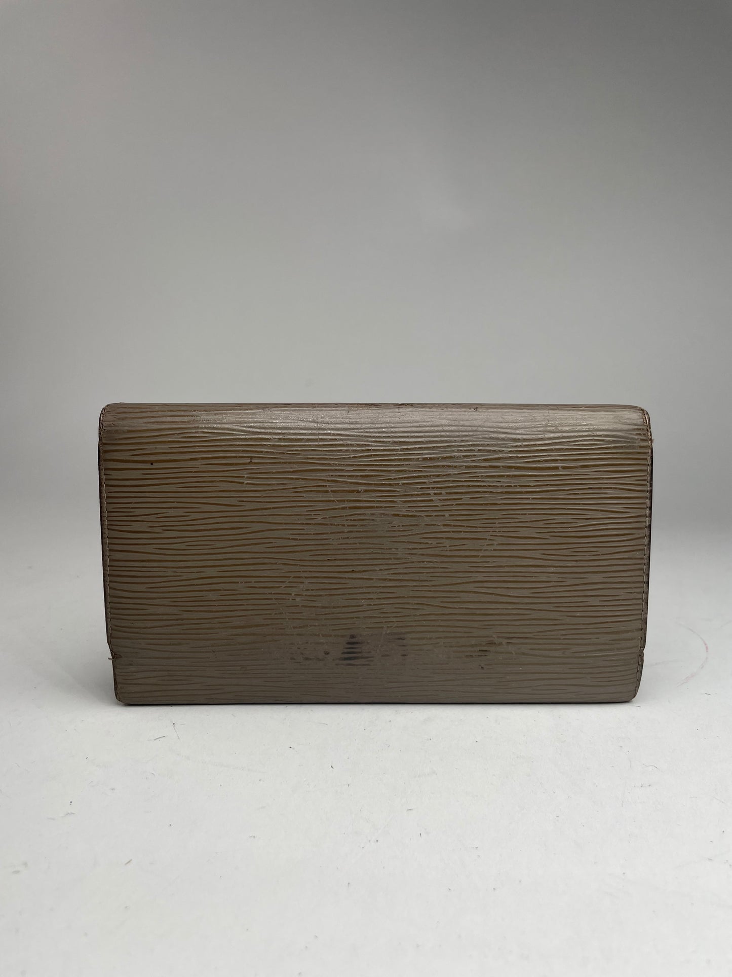 Vintage Louis Vuitton EPI leather kimono Wallet Grey/Brown