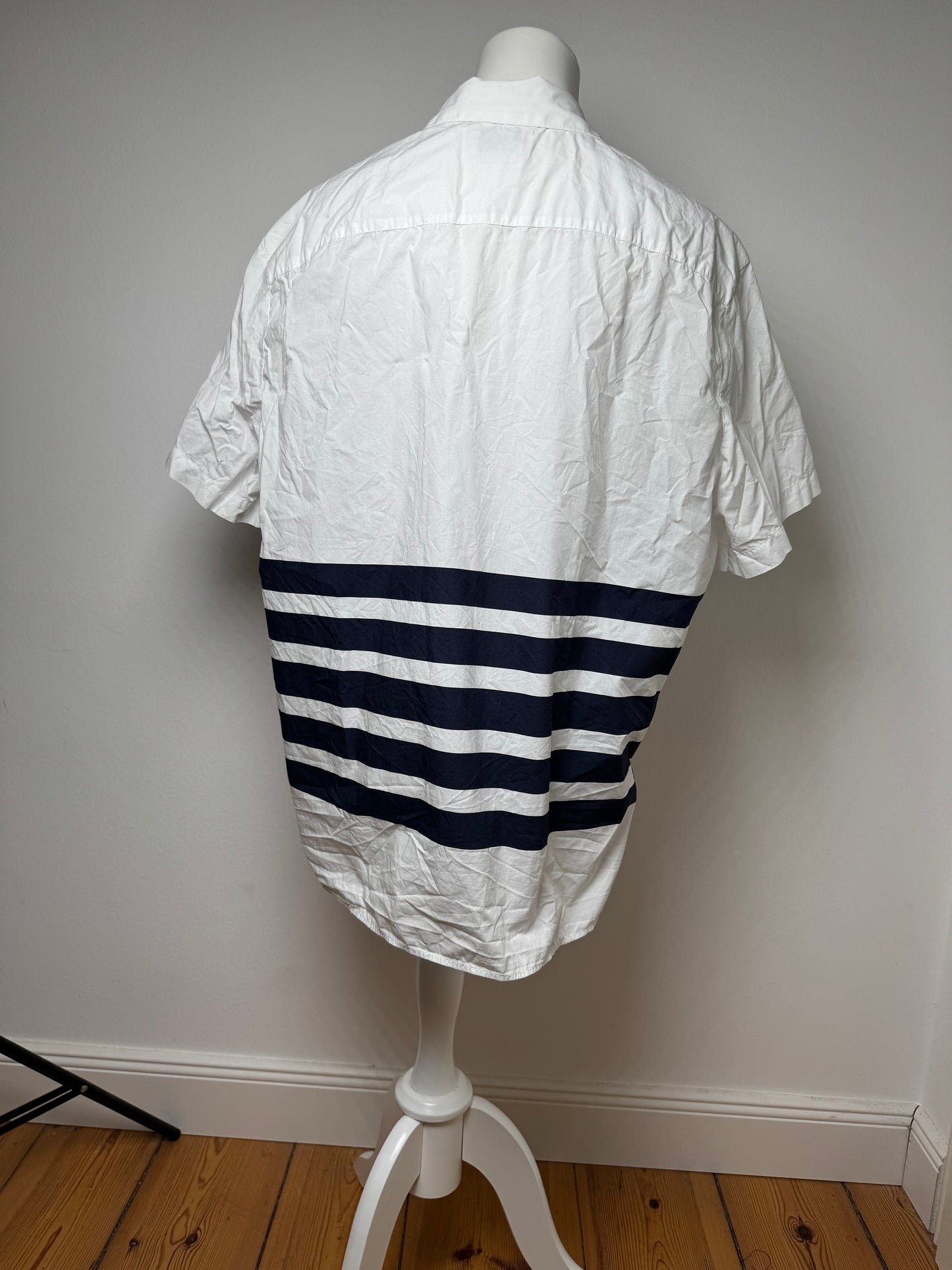 Acne Studios Summer Shirt White Navy Striped 52/L