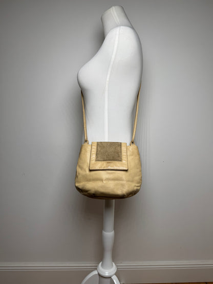 Vintage Loewe Madrid Amazona Leather Bag Beige