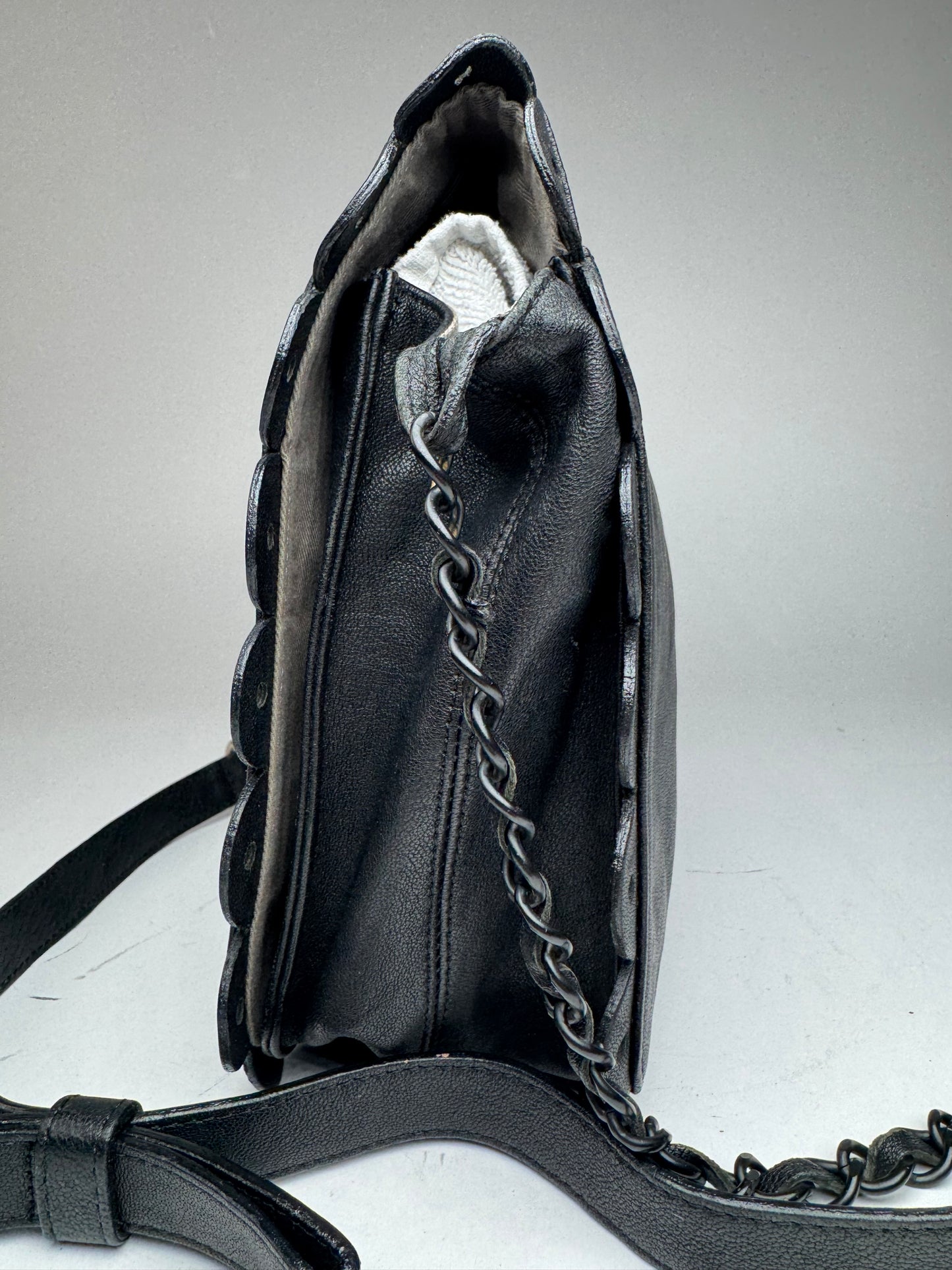 Vintage Chloe Leather Shoulder Bag black