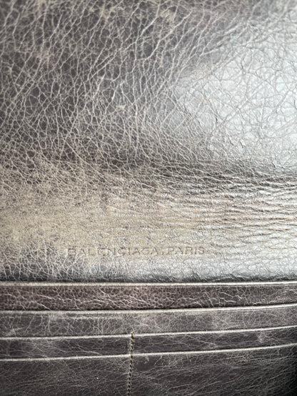 Vintage Balenciaga Leather City Wallet Anthracite