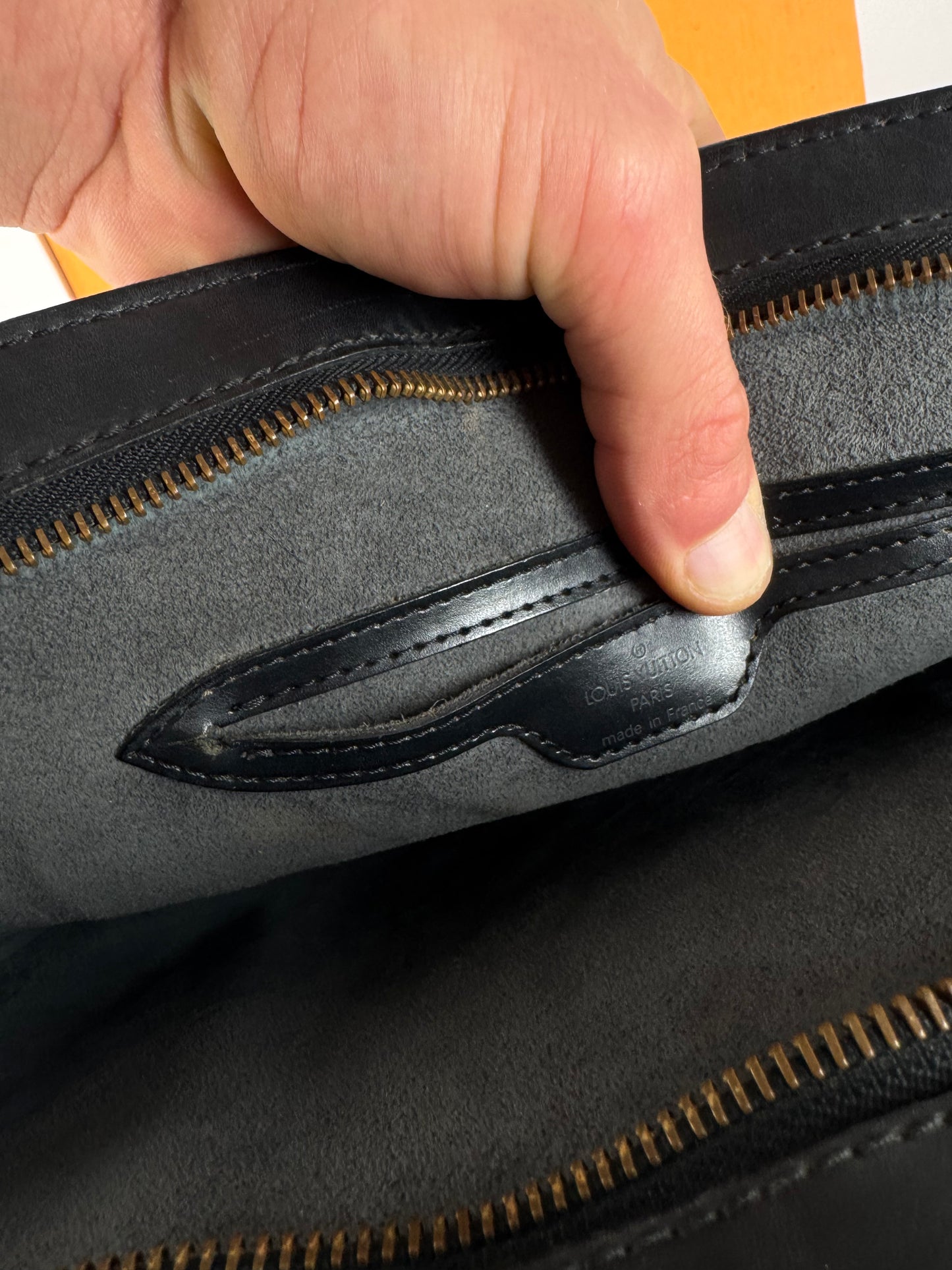 Vintage Louis Vuitton Saint Jacques Bag EPI Leather black