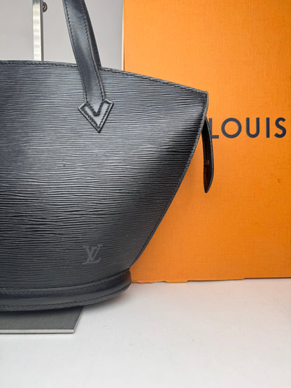 Vintage Louis Vuitton Saint Jacques Bag EPI Leather black