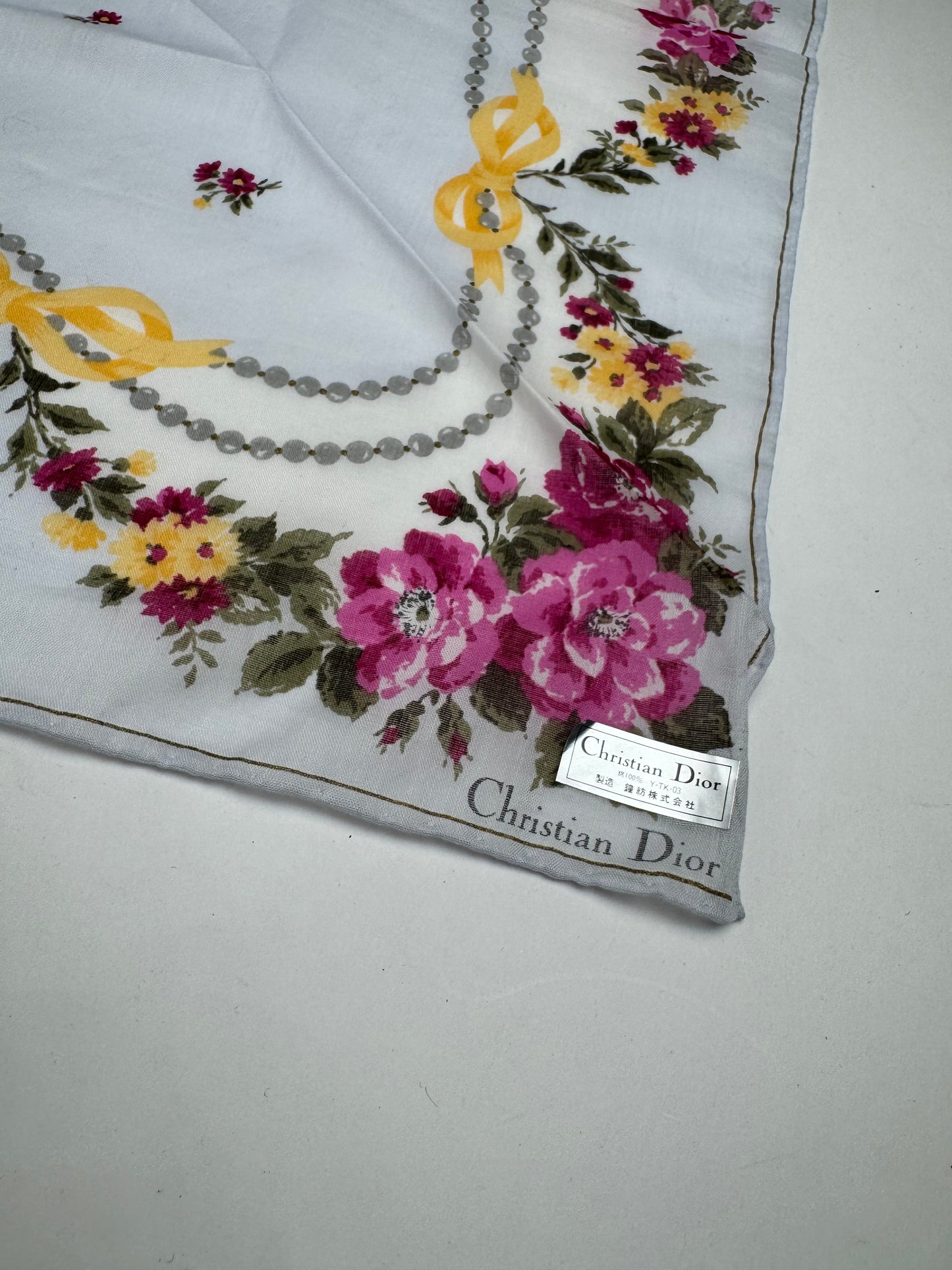 Vintage Christian Dior Silk Scarf