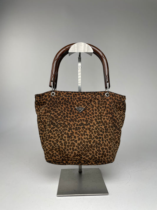 Vintage Bottega Veneta Campana Bag Leopard