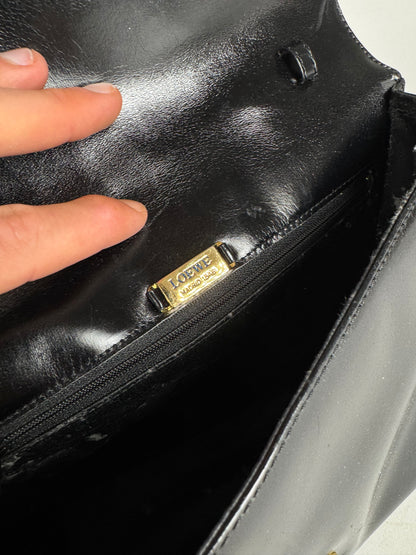 Vintage Loewe Madrid Puzzle Leather Bag black