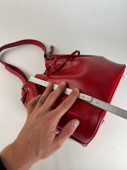 Vintage Comme Des Garçons Shoulder Bucket Bag Red