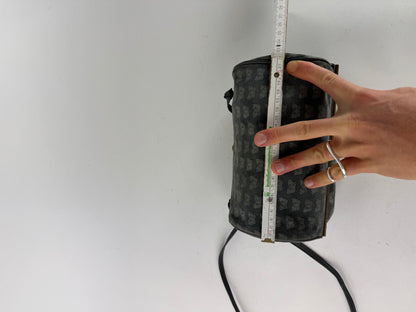 Vintage Bottega Veneta Suede Monogram Bag Grey