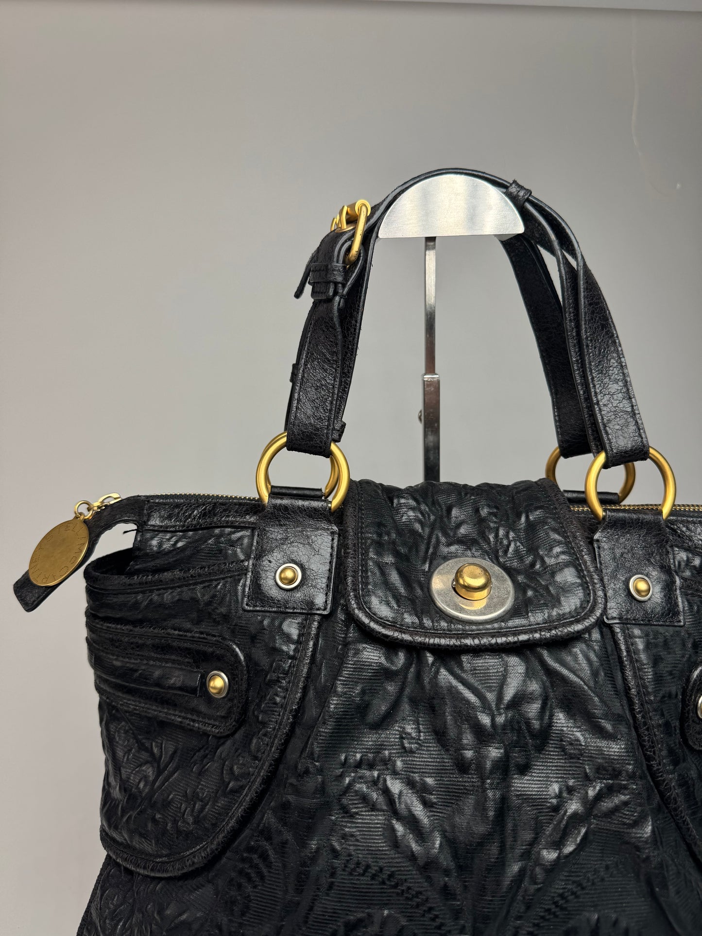 Vintage Stella Mc Cartney Leather Bag Black