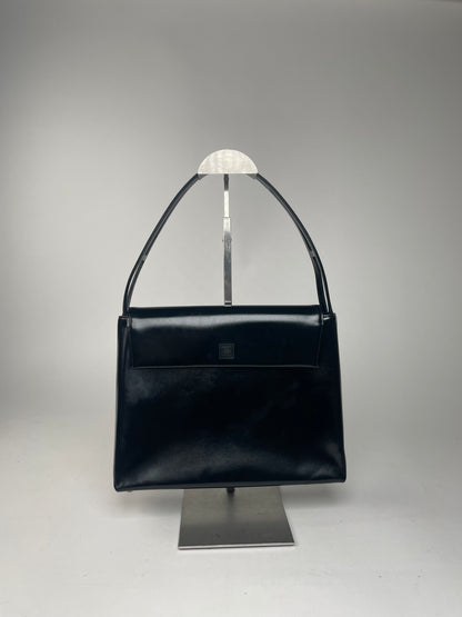 Vintage  Givenchy 4G Patent Leather Bag Black