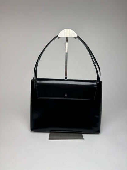 Vintage Givenchy 4G Patent Leather Bag Black