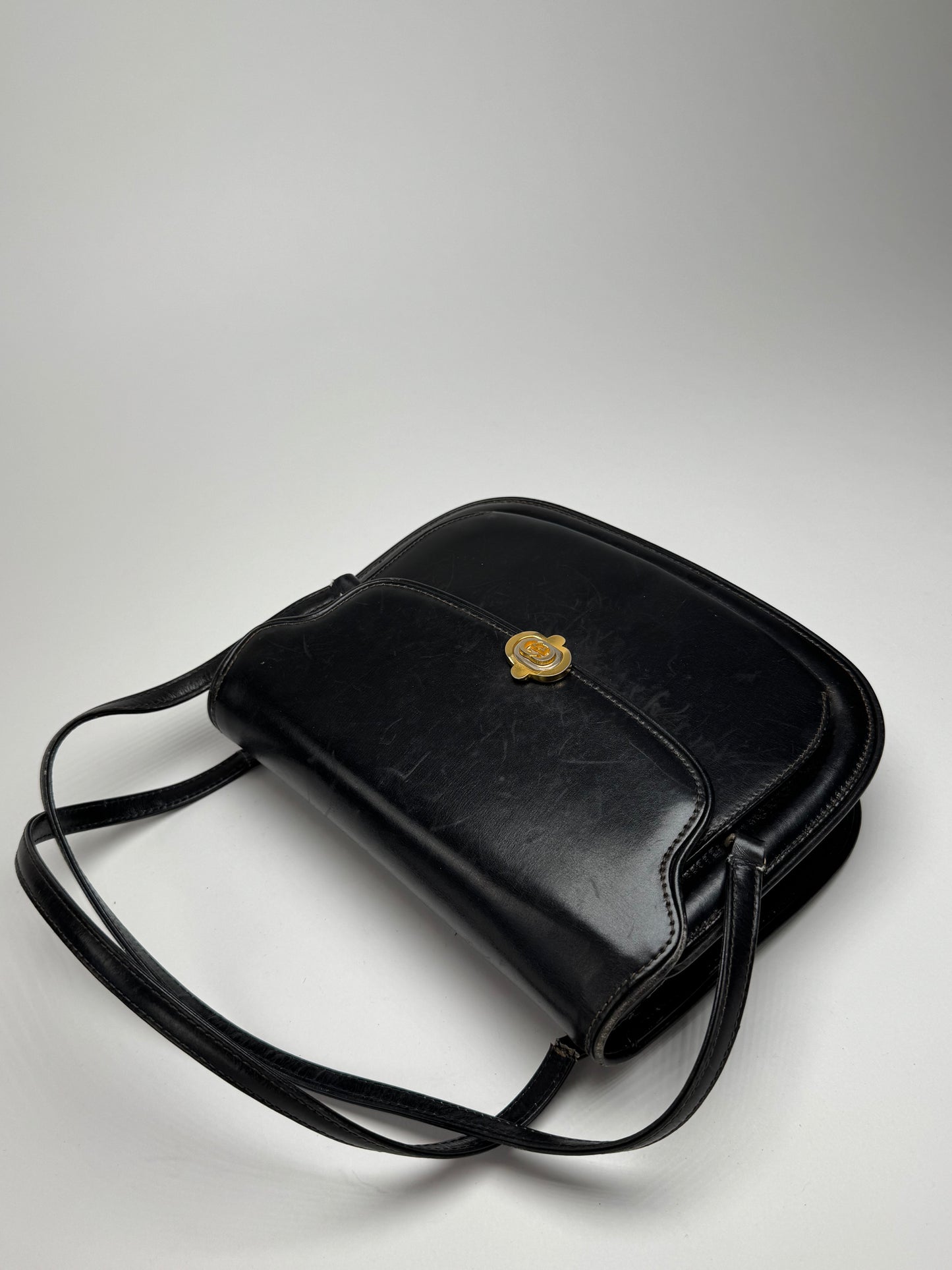 Vintage Gucci Leather Bag Black