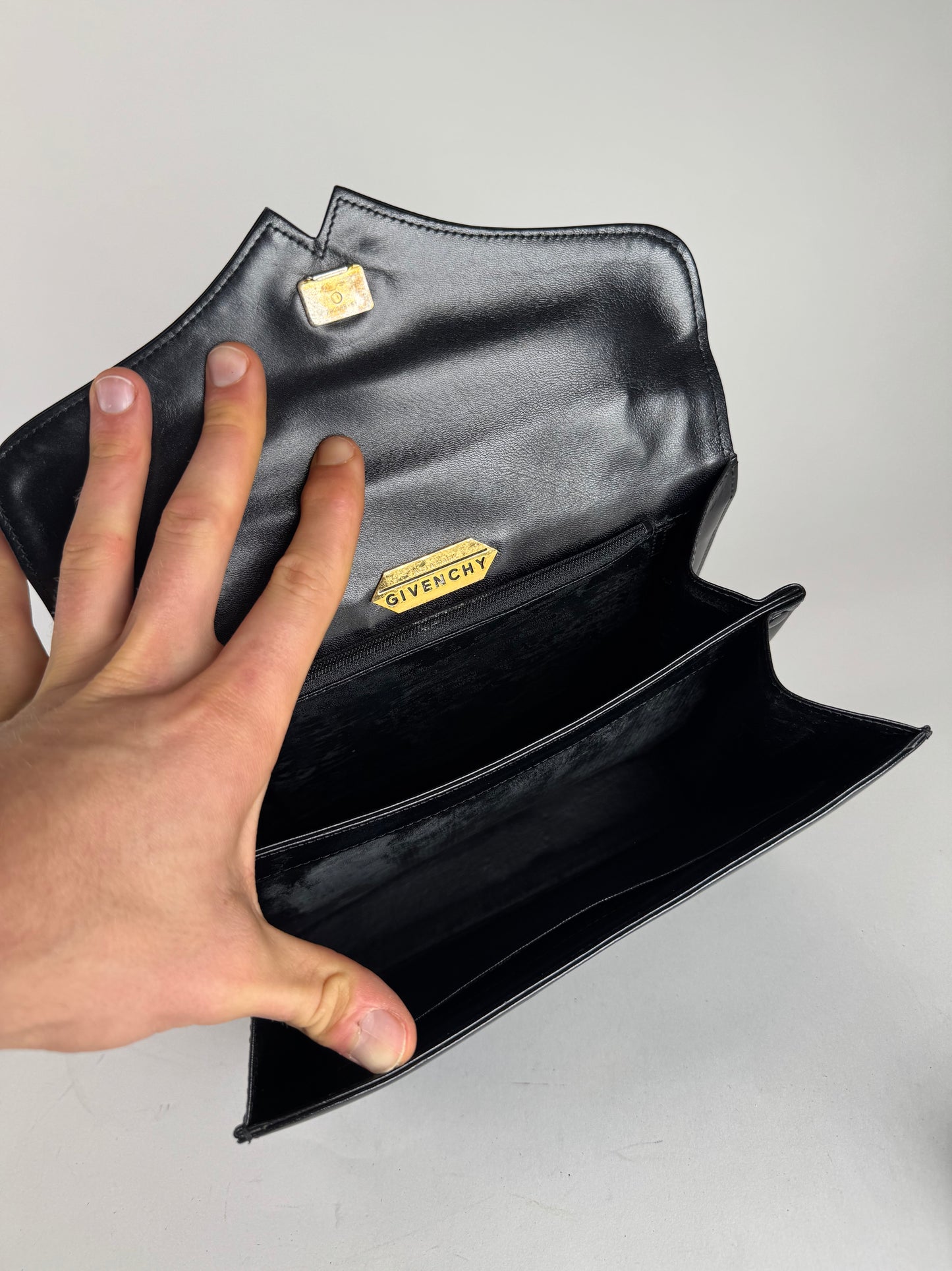 Vintage  Givenchy 4G Leather Bag black