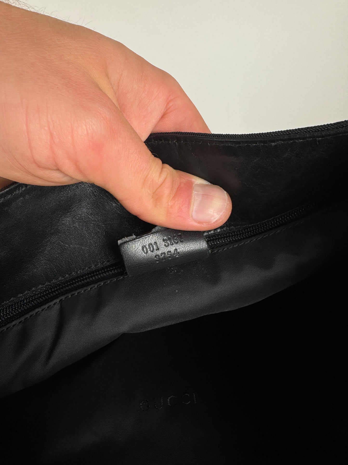 Vintage Gucci Canvas / Leather bag black